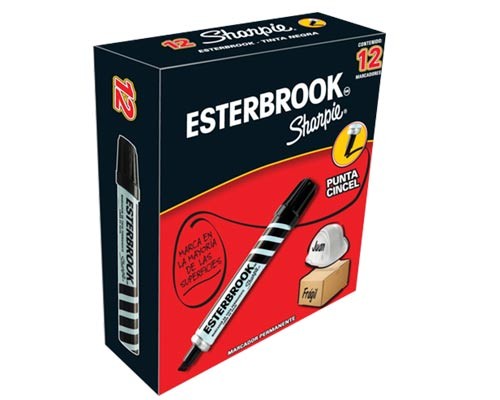 MARCADOR PERMANENTE ESTERBROOK 12PZ-SHARPIE-MARCADORES