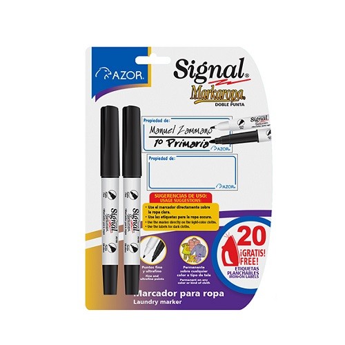 MARCADOR PERMANENTE MARKAROPA NGO 2PZ-AZOR-MARCADORES