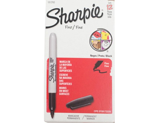 MARCADOR PERMANENTE PUNTO FINO SHARPIE 12PZ-SHARPIE-MARCADORES