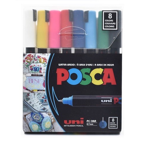 MARCADOR POSCA ULTRAFINO 8PZ-POSCA-MARCADORES