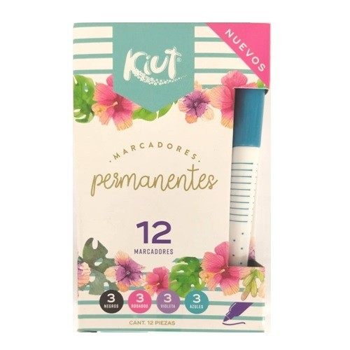 MARCADOR PUNTO FINO 12PZ-KIUT-MARCADORES