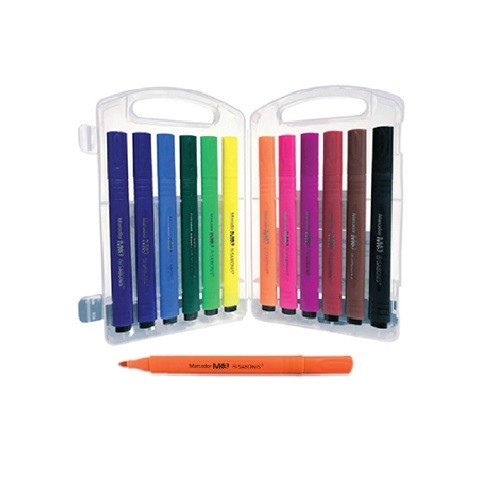 MARCADORES DE AGUA TRIANGULAR SURTIDO 12PZ-SABONIS-MARCADORES