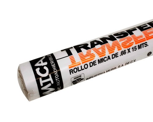 MICA ADHESIVA TRANSFER 5PTS 66X15MTS-TRANSFER-MICAS ADHERIBLES