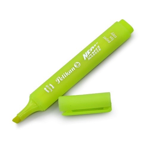 MARCATEXTOS NEON 10PZ-PELIKAN-RESALTADOR