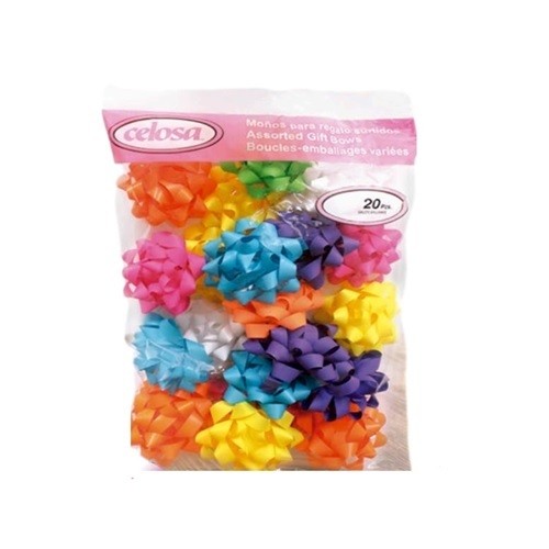 MOÑO DECO REHILETE BRILLO MATE SURT 20PZ-CELOMAGICO-MOÑO/LISTON