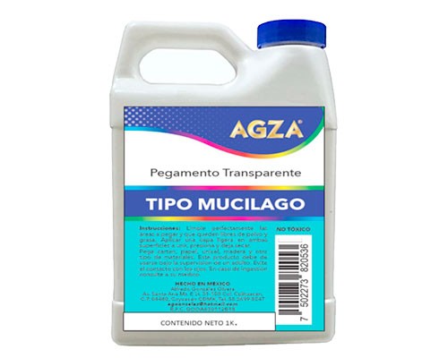 MUCILAGO TRANSPARENTE 1LT-AGZA-SILICON