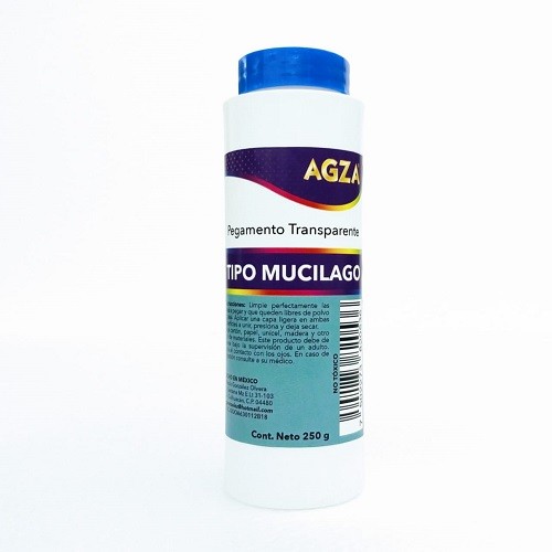 MUCILAGO TRANSPARENTE 250 ML-AGZA-SILICON