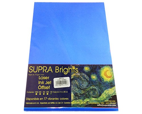 PAPEL BRIGHTS CARTA 75GR 100H-SUPRA-PAPEL MULTIFUNCIONAL