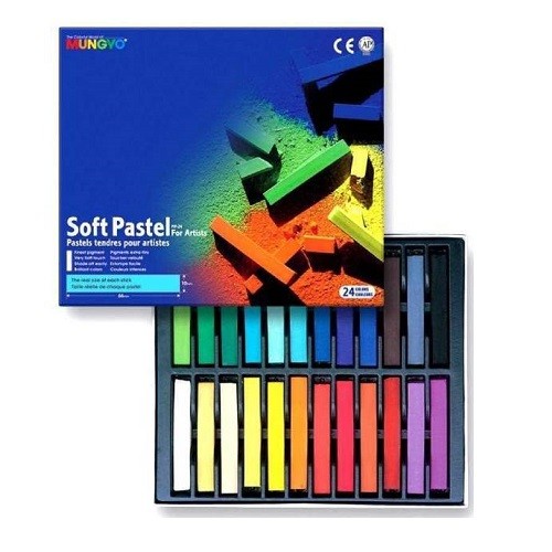 BARRA PASTEL SUAVES GRANDE 24PZ-MUNGYO-GIS PASTEL