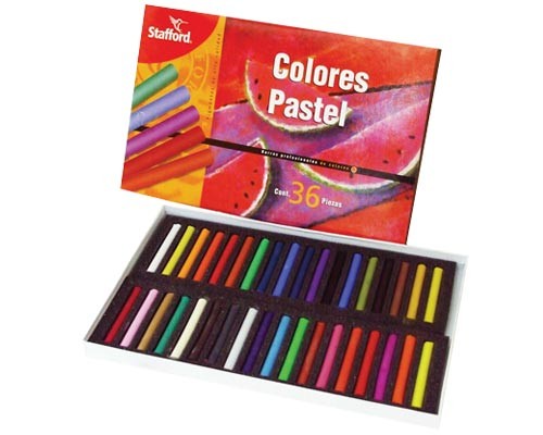BARRA PASTEL SURTIDO GRANDE 36PZ-STAFFORD-GIS PASTEL