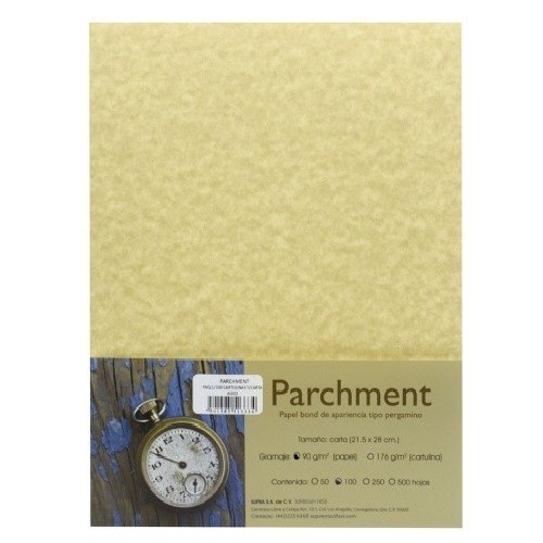 PAPEL PARCHMENT MAGNA CARTA 90GR C/100H-FRASES PABERS-PAPEL MULTIFUNCIONAL