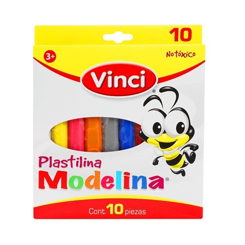 PLASTILINA BARRA MODELINA 10PZ-VINCI-MASA/PLASTILINA