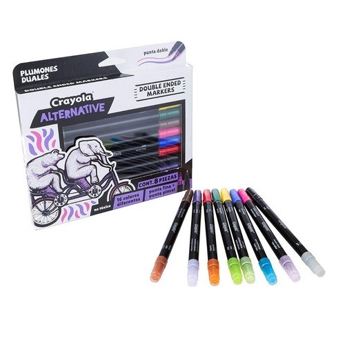 PLUMON DUALES ALTERNATIVE 8PZS-CRAYOLA-PLUMIN/PLUMONES