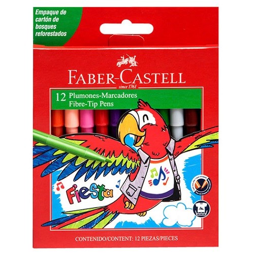 PLUMON FIESTA 45 12PZ-FABER CASTELL-PLUMIN/PLUMONES