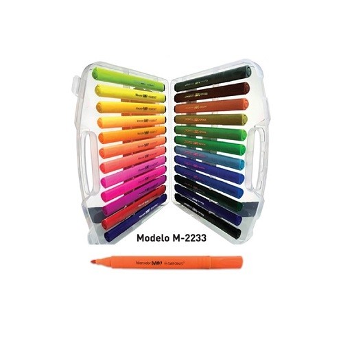 PLUMON AGUA TRIANGULAR SURTIDO 24PZ-SABONIS-MARCADORES