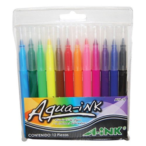 PLUMON AQUA INK SURT 12PZ-AINK-PLUMIN/PLUMONES
