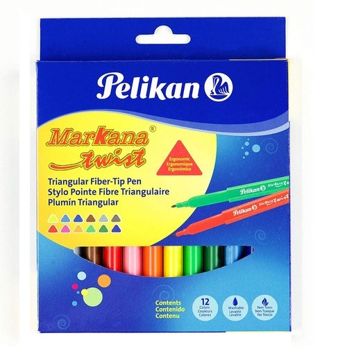 PLUMON MARKANA TWIST TRIANGULAR 12PZ-PELIKAN-PLUMIN/PLUMONES