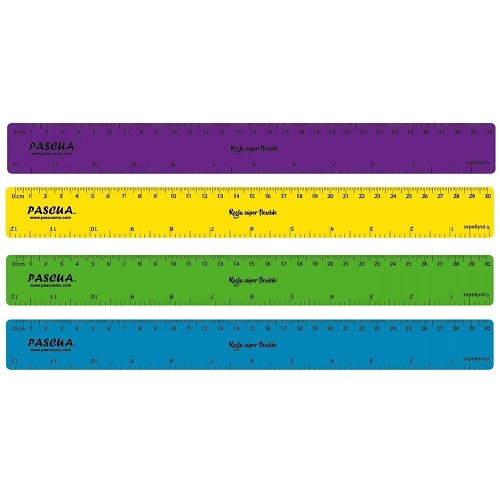 REGLA FLEXIBLE 30CM-PASCUA-REGLA