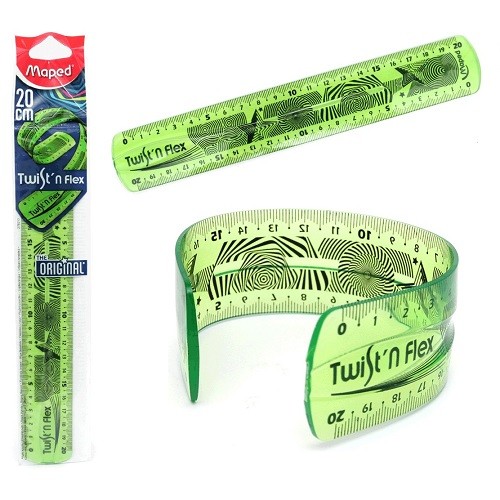 REGLA FLEXIBLE TWIST´N ESC 20CM-MAPED-REGLA