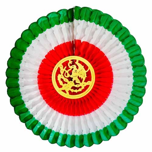 ROSETA ARTESANAL TRICOLOR GRANDE-ARTEMEX-ADORNO