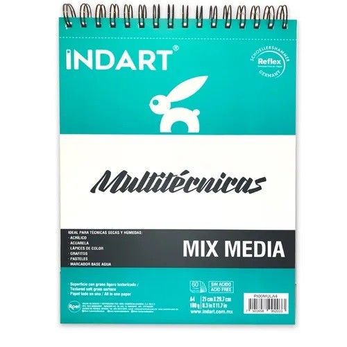 ALBUM MULTITECNICA A4 60H-INDART-BLOCK DE ARTE