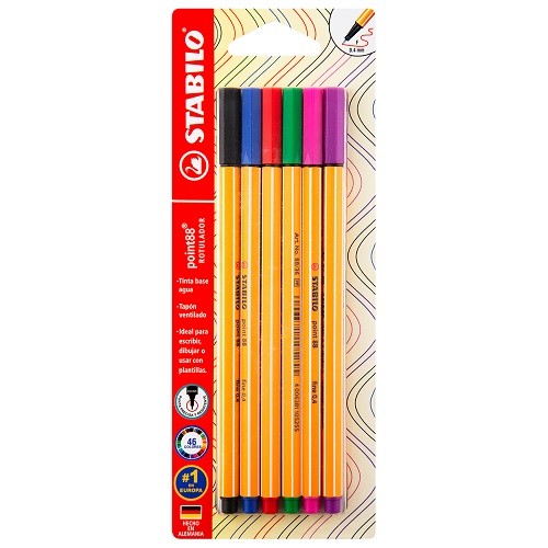 ROTULADOR POINT 88 6PZ-STABILO-ROTULADOR