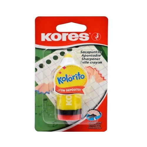 SACAPUNTAS 1 ORIFICIO KOLORITO -KORES-SACAPUNTAS MANUAL