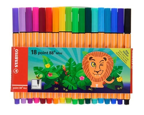 ROTULADOR POINT 88 MINI 18PZ-STABILO-PLUMIN/PLUMONES