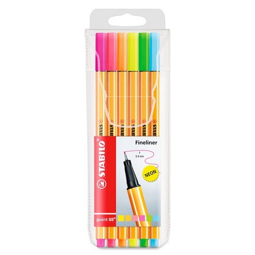 ROTULADOR POINT 88 NEON 5 PZ-STABILO-ROTULADOR