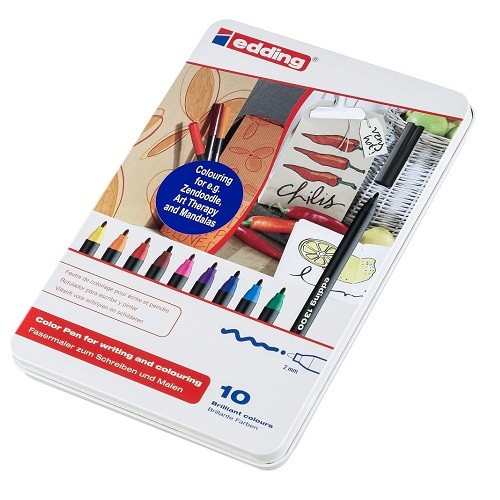 ROTULADOR PUNTA 2MM 10 COLORES-EDDING-ROTAFOLIO