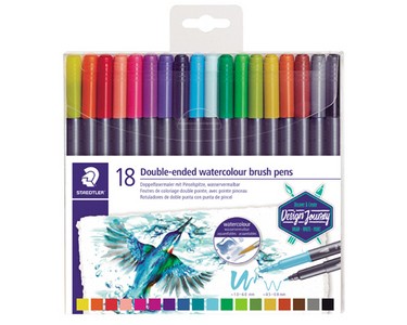 ROTULADORES DOBLE PUNTA ACUARELEABLES 18PZ-MARSGRAPHIC DUO-ROTULADOR
