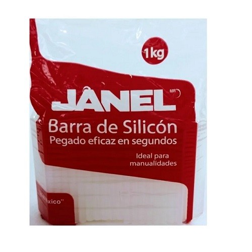 SILICON EN BARRA CORTO OPACO 1 KG-JANEL-SILICON