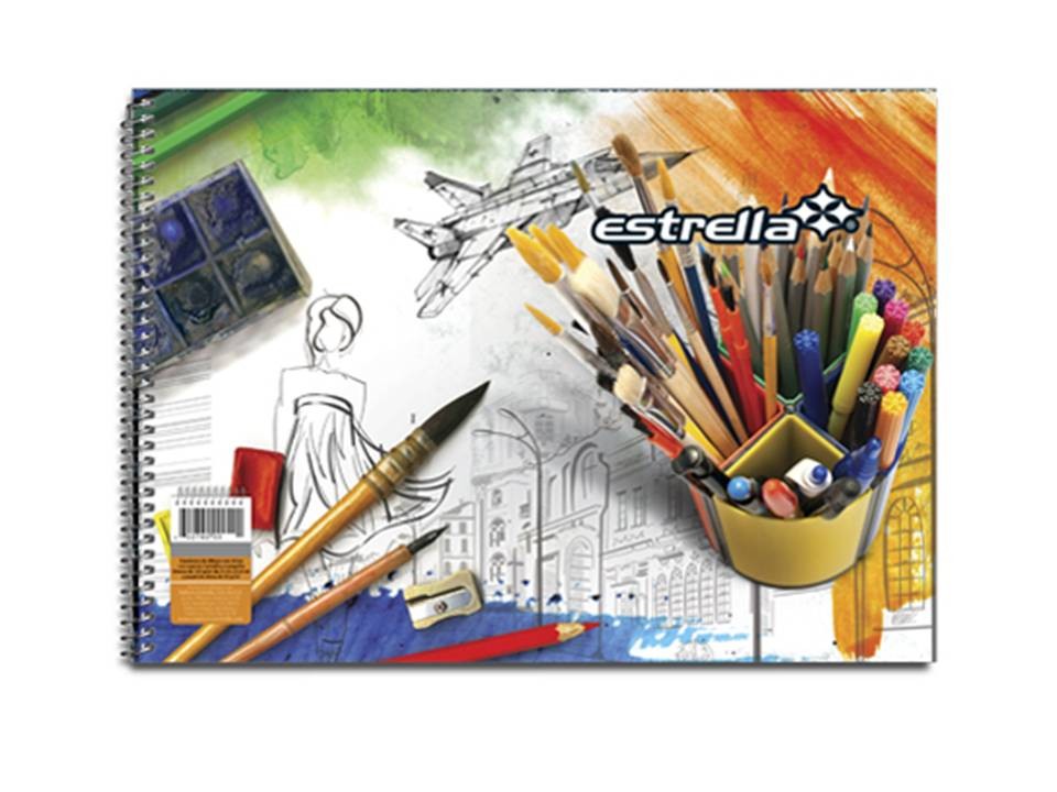 BLOCK DIBUJO 20H-ESTRELLA-BLOCK O CUADERNOS