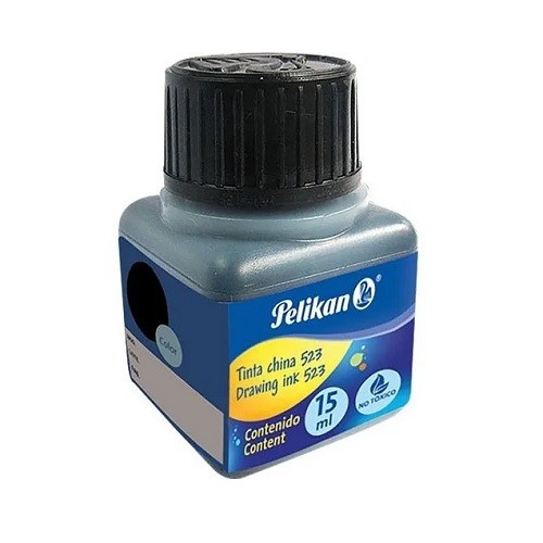 TINTA CHINA 523 15ML-PELIKAN-TINTA P/ESTILOGRAFO