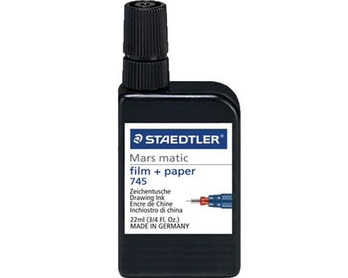 TINTA CHINA P/ESTILOGRAFO NG 22ML-STAEDTLER-TINTA P/ESTILOGRAFO