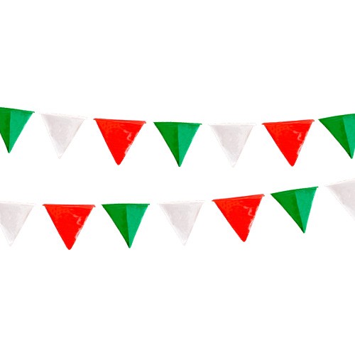 TIRA DE BANDERIN PLASTICO PATRIO-ARTEMEX-ADORNO