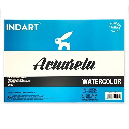 BLOCK ACUARELA A3 20H-INDART-BLOCK DE ARTE