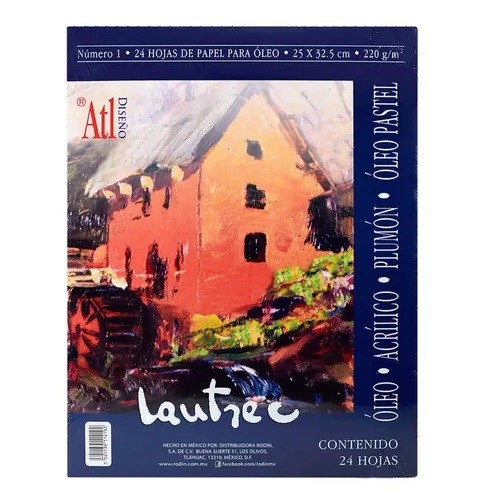 BLOCK PARA OLEO LAUTREC 1 25X32.5CM 24H 803-RODIN-BLOCK O CUADERNOS