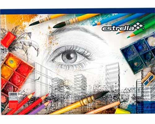 BLOCK DE DIBUJO CONSTRUCTIVO GRANDE 20H-ESTRELLA-BLOCK O CUADERNOS