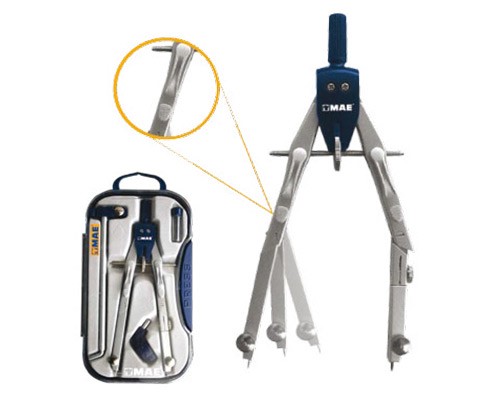 COMPAS DE PRECISION PREMIUM CON ACCESORIOS-MAE-COMPAS