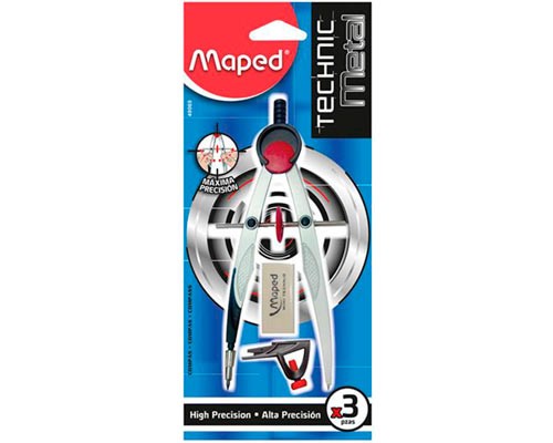COMPAS DE PRECISION TECHNIC METAL 3PZ-MAPED-COMPAS