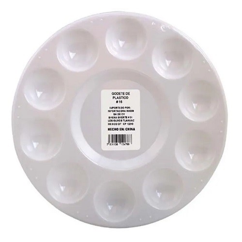GODETE PLASTICO CIRCULAR 10 CAVIDADES 17.5CM-RODIN-PALETA/GODETE