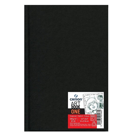LIBRO PARA DIBUJO "ONE" 98H 100 GR 14X 21.6CM-CANSON-BLOCK DE ARTE