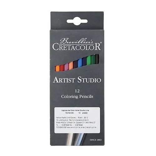LAPIZ DE COLOR ARTIST STUDIO 12 PZ-CRETACOLOR-LAPIZ D/COLOR PROF