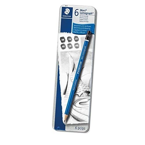 LAPIZ LUMOGRAPH 100 C/6 PZS-STAEDTLER-LAPIZ GRAFITO/DIBUJO