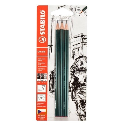 LAPIZ OTHELLO 3 GRADUACIONES-STABILO-LAPIZ GRAFITO/DIBUJO